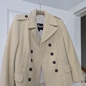 Burberry Womans Cream Peacoat